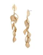 Kenneth Cole New York Leaf & Chain Drop Earrings