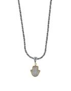 Effy Diamond And Sterling Silver Hamsa Hand Pendant Necklace
