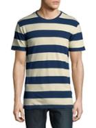 Selected Homme Striped Short-sleeve Cotton Tee