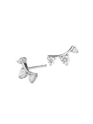 Adina Reyter Amigos Sterling Silver & Diamond Stud Earrings