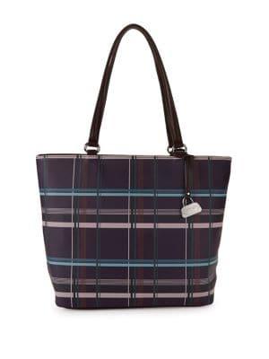Mark Adam New York Plaid Zip Tote