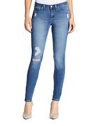 Jessica Simpson Five-pocket Distressed Denim Jeans