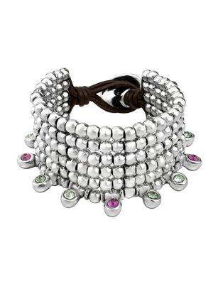 Uno De 50 Brilliant Swarovski Crystal And Silver Bracelet