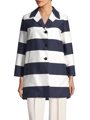 Max Mara Studio Striped Long-sleeve Jacket