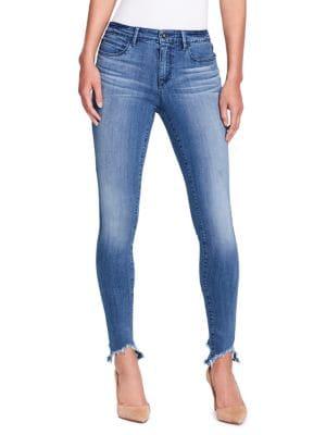 Skinny Girl Skinny Sharkbite-hem Jeans