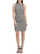 Donna Karan Dotted Sleeveless Sheath Dress
