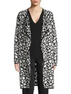 Vince Camuto Cheetah-print Open-front Cardigan