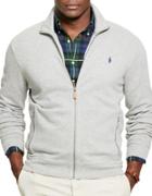 Polo Big And Tall Ribbed Cotton Full-zip Jacket