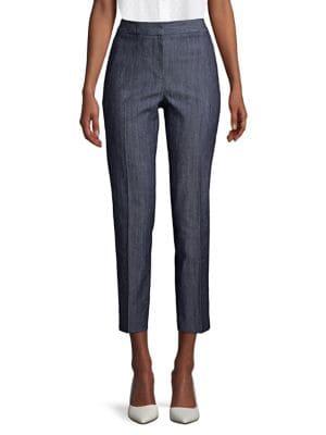 Donna Karan Slim Twill Dress Pants