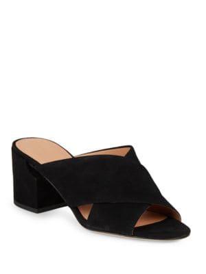 Sigerson Morrison Rhoda Suede Block Heel Sandals