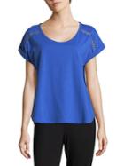 Karen Neuburger Cut-out Short-sleeve Tee