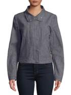 T Tahari Cristina Pinstripe Jacket