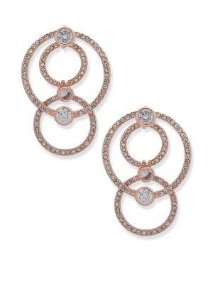 Anne Klein Crystal Orbit Drop Earrings