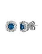 Le Vian Nude Diamonds, Blueberry Sapphire, 14k Vanilla Gold Stud Earrings