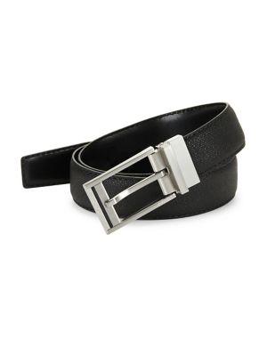 Calvin Klein Reversible Textured Leather Belt