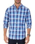 Nautica Classic-fit Plaid Cotton Button-down Shirt