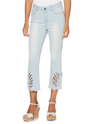 Rafaella Cut-out Capri Jeans