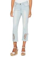 Rafaella Cut-out Capri Jeans
