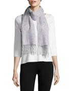 Lord & Taylor Border Floral Cashmere Scarf