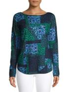 Context Printed Long-sleeve Top