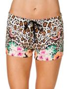 Pj Salvage Leopard And Floral Printed Shorts