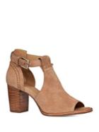 Jack Rogers Cameron Cutout Suede Open Toe Booties