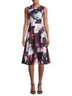 Calvin Klein Floral Knee-length A-line Dress