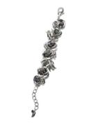 Badgley Mischka 3d Floral Crystal Bracelet
