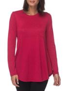 B Collection By Bobeau Solid Fit-and-flare Knit Top