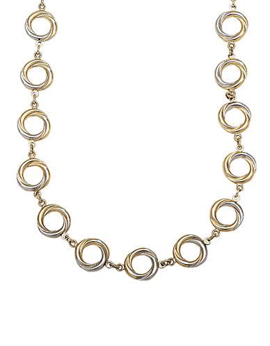 Lord & Taylor 14 Kt. Yellow Gold Circle Twist Necklace