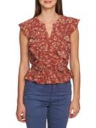 1.state Floral Sleevelss Blouse