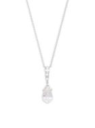 Nadri Gifting Briolette Clear Crystal Pendant Necklace