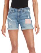 Lucky Brand Embroidered Denim Shorts