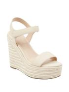 Kendall + Kylie Leather Wedge Espadrilles