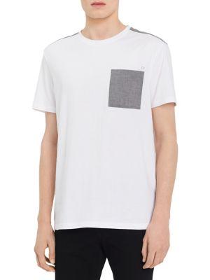 Calvin Klein Mixed-media Pocket Tee