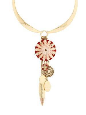 Lucky Brand Hacienda Heat Threaded Pendant Charm Necklace