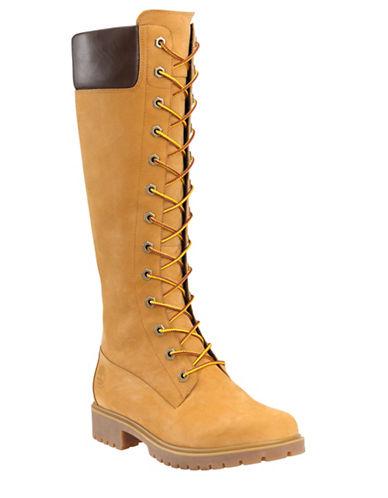 Timberland Side Zip Leather Knee-high Boots