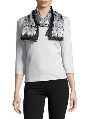 Lauren Ralph Lauren Floral Print Silk Scarf