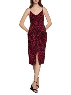Bcbgeneration Twist-front Floral Dress
