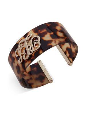 Ralph Lauren Logo Wide Cuff Bracelet