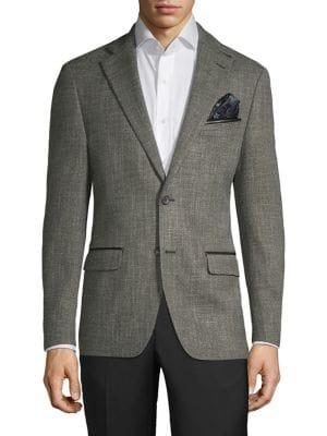 Tallia Orange Textured Notch Lapel Jacket