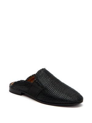 Frye Terri Woven Gore Leather Mules