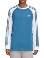 Adidas Adicolor Three-stripes Cotton Jersey Tee