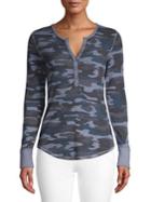 Lucky Brand Thermal Camo Top