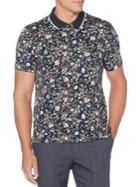 Perry Ellis Short-sleeve Floral Polo Shirt