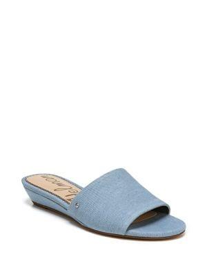 Sam Edelman Liliana Denim Wedge Sandals