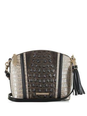 Brahmin Crestview Collection Mini Duxbury Colorblock Leather Crossbody