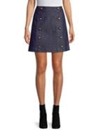 Michael Michael Kors Petite Button-detail Mini Skirt
