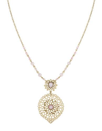The Sak Lace Stone Pendant Necklace