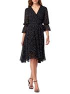 Tahari Arthur S. Levine Plus Polka-dot Chiffon Dress